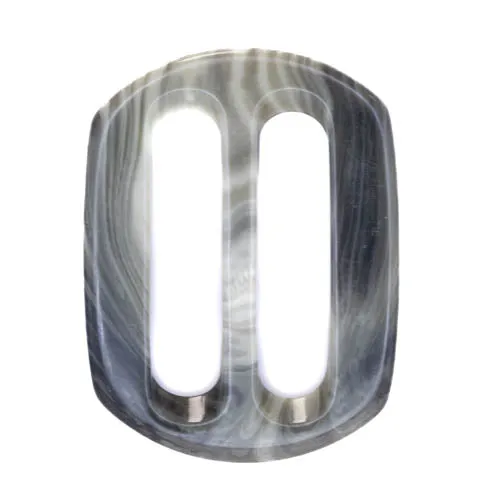 Schiebeschnalle Grau 40 mm – Hornimitatschnalle S-HI
