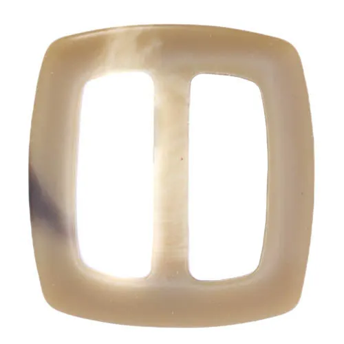 Schiebeschnalle Beige 40 mm – Hornimitatschnalle S-HI