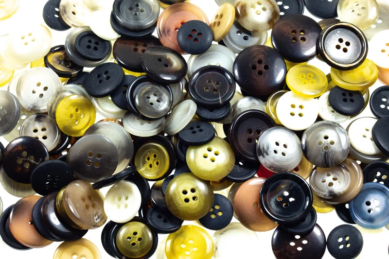 Knöpfe Bastelpaket Bunt – Hornimitatknopf BP-HI-160