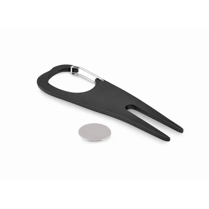 MULLIGAN Golf-Pitchgabel aus Aluminium in Schwarz – Praktisch & Stilvoll
