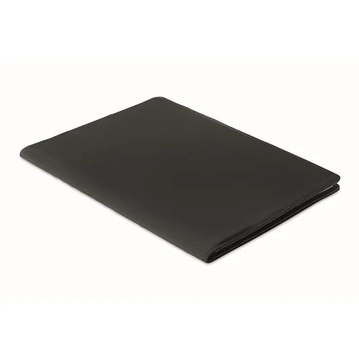 DIN A4 Mappe CASOVE aus 300D-RPET in Schwarz - Umweltbewusst & Modern