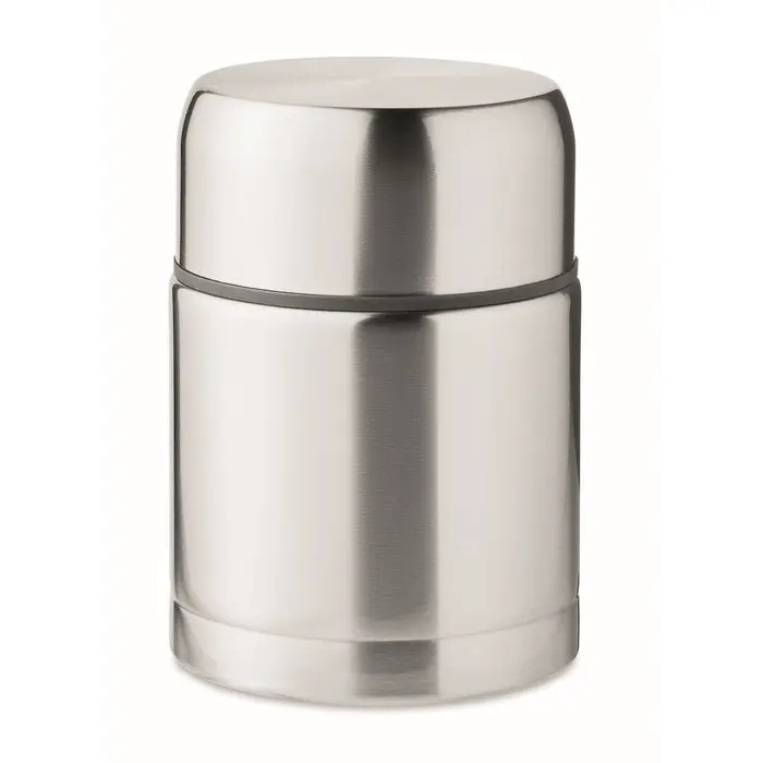 CHINIWA Food Container 800ml - Matt Silver, Durable, Leak-Proof, and Compact Storage