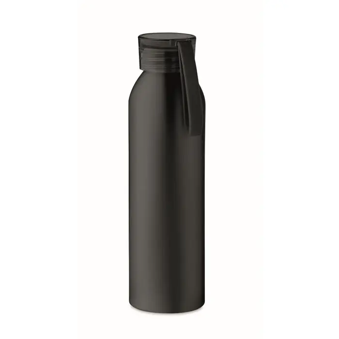 NAPIER Schwarze Aluminium-Trinkflasche, 600 ml, Ultraleicht