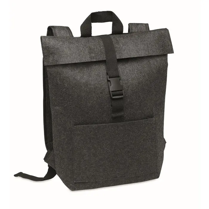 Dunkelgrauer Rucksack RPET-Filz INDICO PACK - Nachhaltiger und Stylischer Begleiter