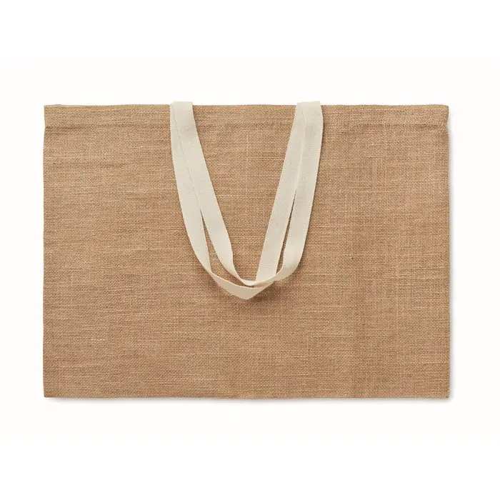 FULLA Robuste Jutetasche für den Alltag - Naturbeige