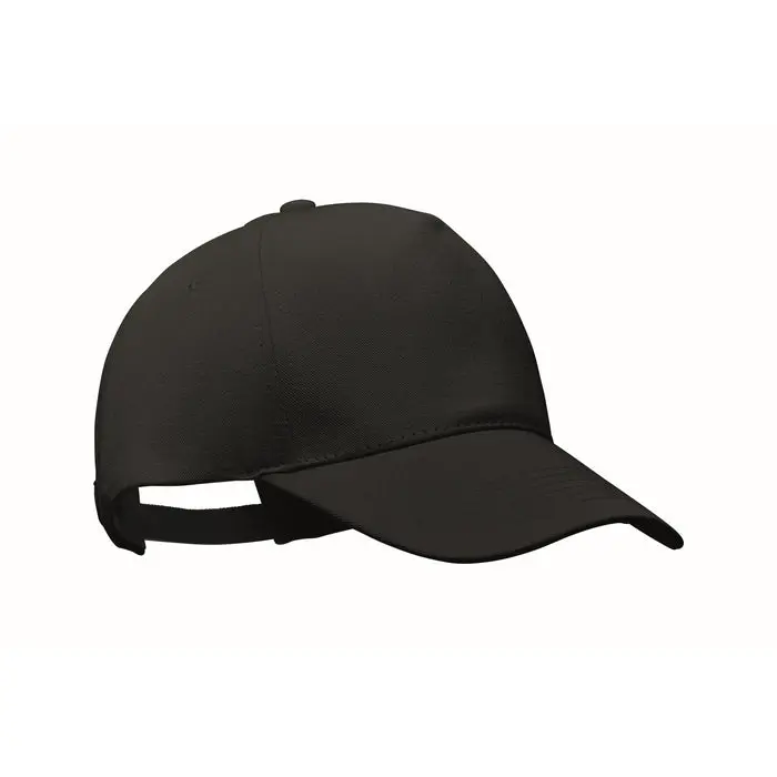 Baseballkappe Bio-Baumwolle BICCA CAP - schwarz Nachhaltig, komfortabel, hochwertig