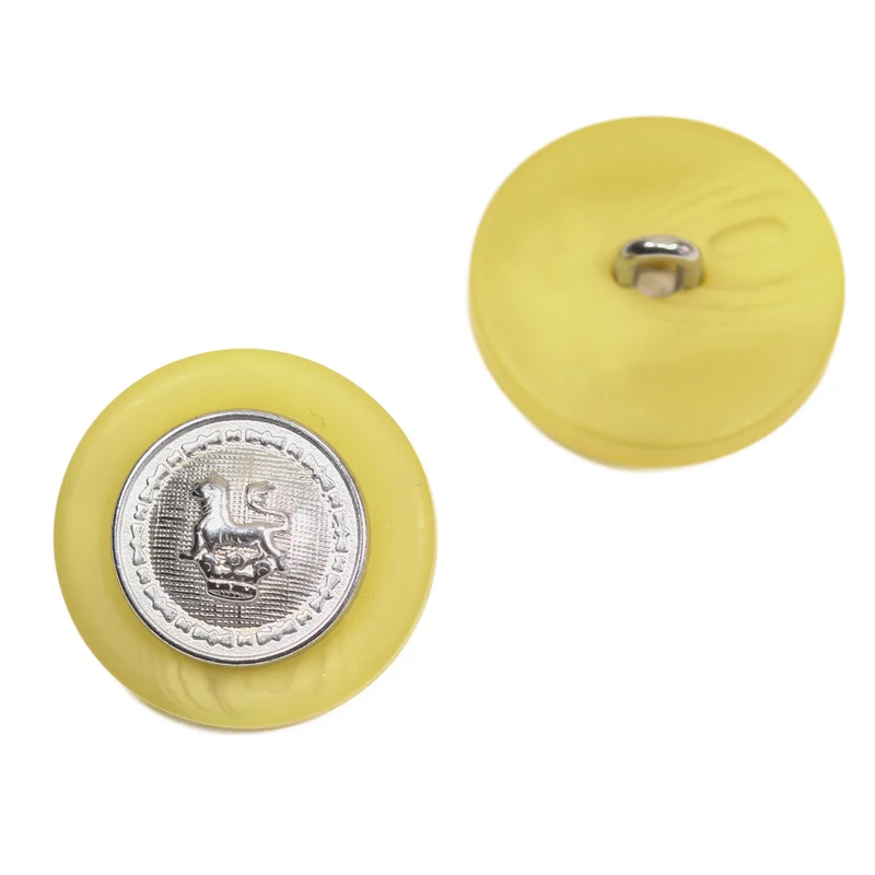 Metallknopf Wappenmotiv Löwenwappen Silber – Uniformknopf MK-370S-1