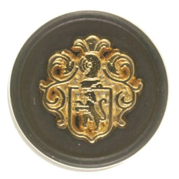 Metallknopf Wappenmotiv Altsilber-Silber – Trachtenknopf MK-28AS