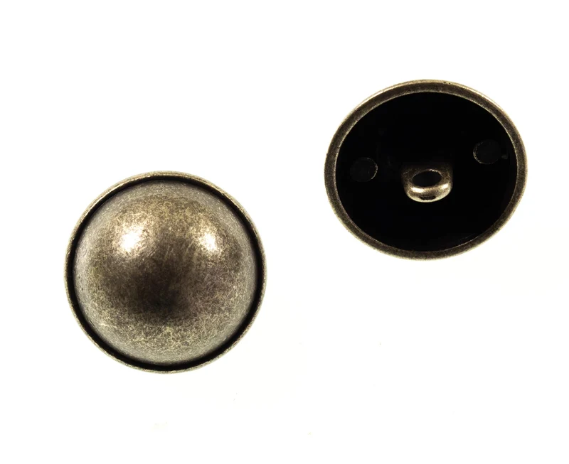 Metallknopf Wappenoptik Altsilber-Silber – Uniformknopf MK-90AS