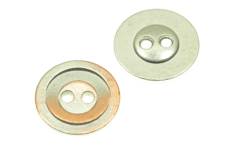Metallknopf Wappenoptik Silber – Uniformknopf MK-66-SK