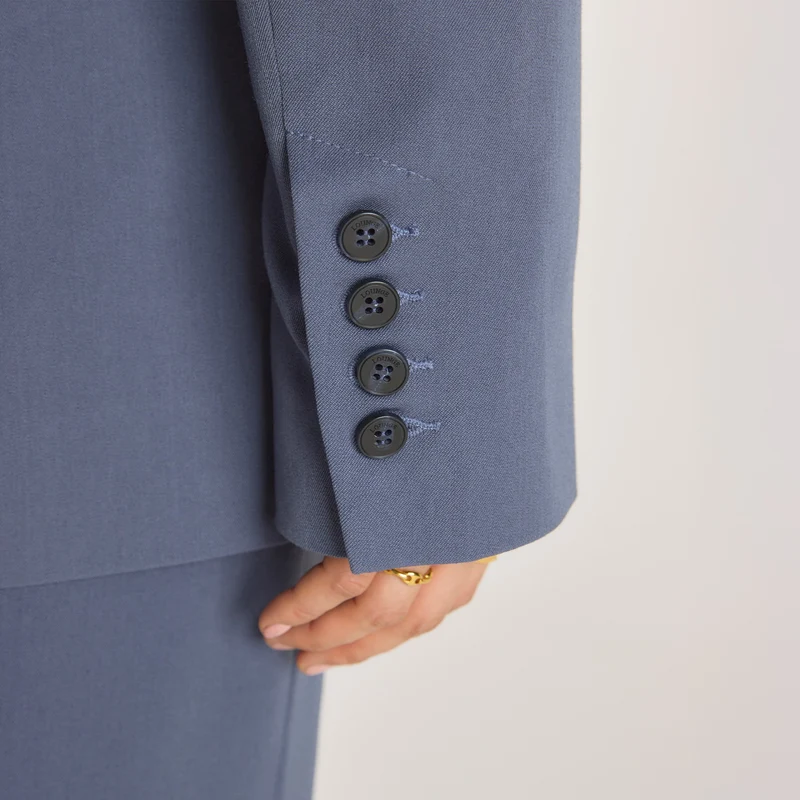 Übergroßer Blazer - Blau