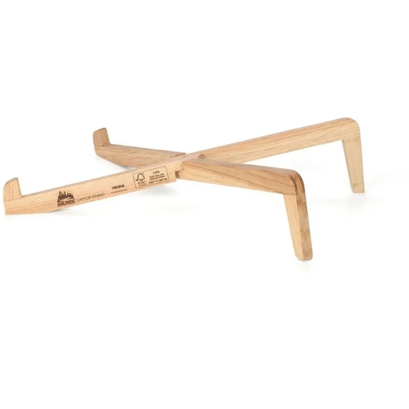 Troika HOLZWEG Ergonomischer Laptopständer - Naturbraun