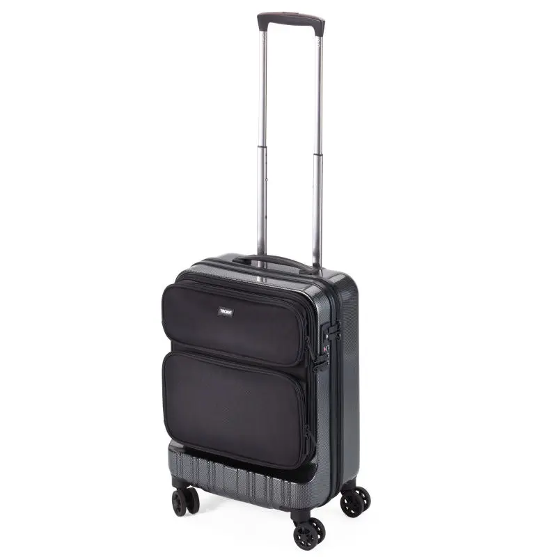 Troika Business-Trolley 36 HOURS - Eleganter Bürotrolley in Carbon-Optik