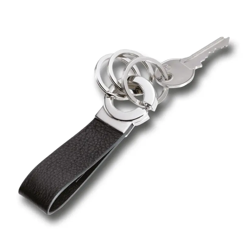 Troika Schlüsselanhänger KEY-CLICK - Schwarz-Silber, Elegant, Funktional