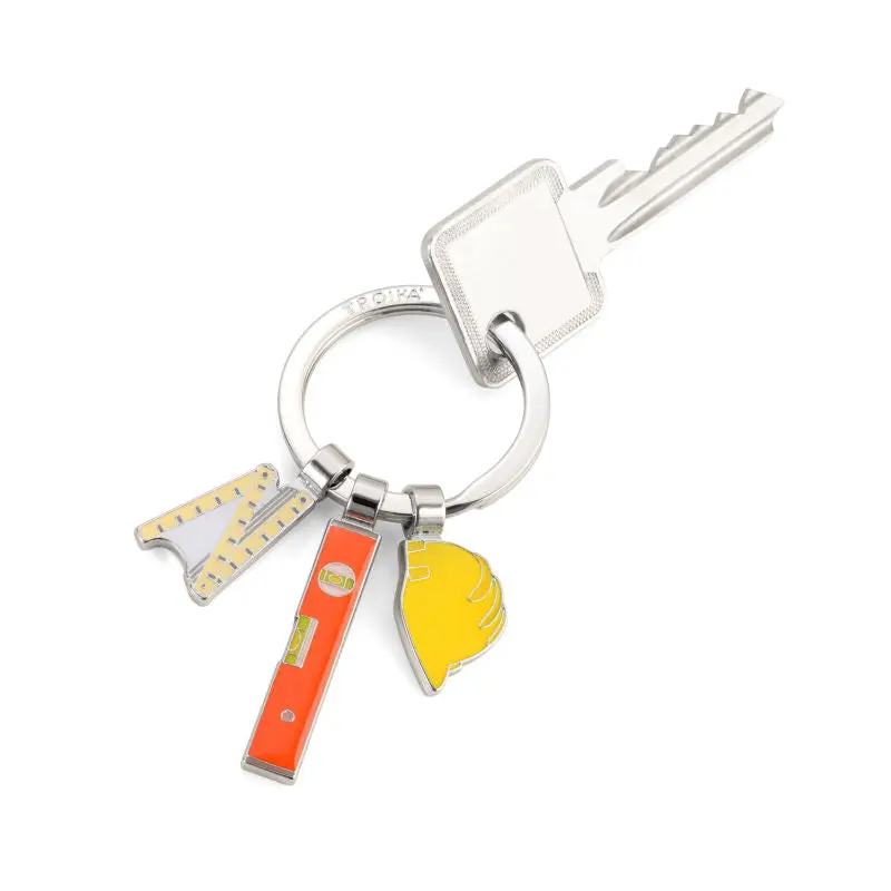 Troika BOB Schlüsselanhänger in Gelb, Orange & Silber – Multifunktional