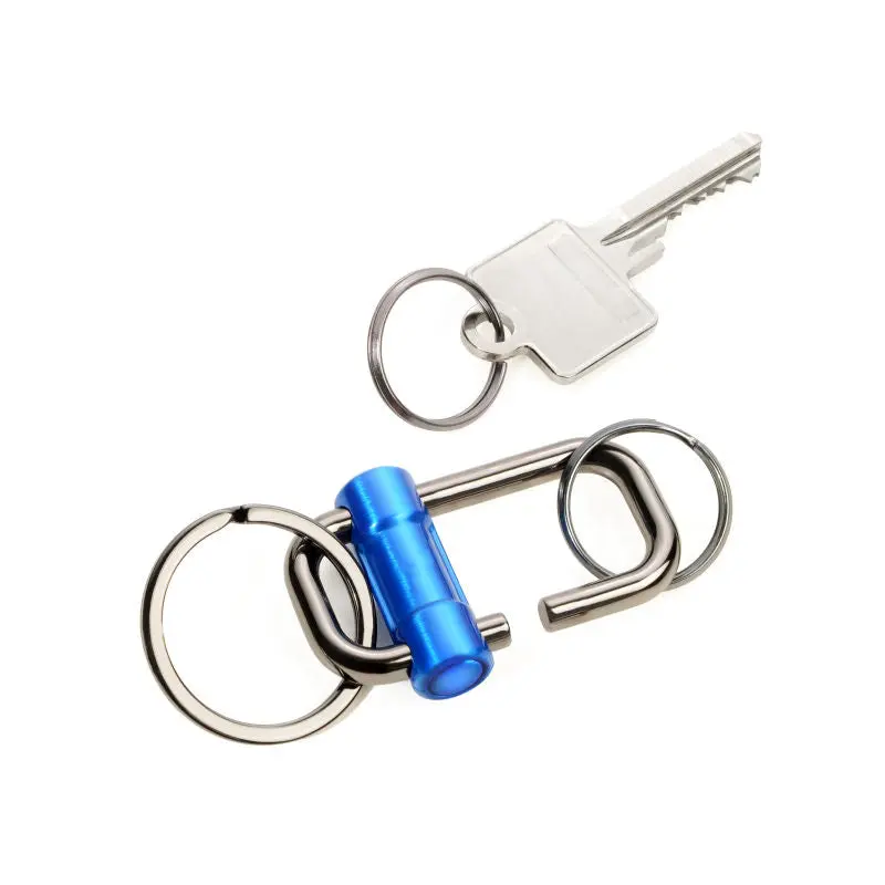 Troika 2-WAY KEY Schlüsselanhänger - Blau/Gunmetal-Ton