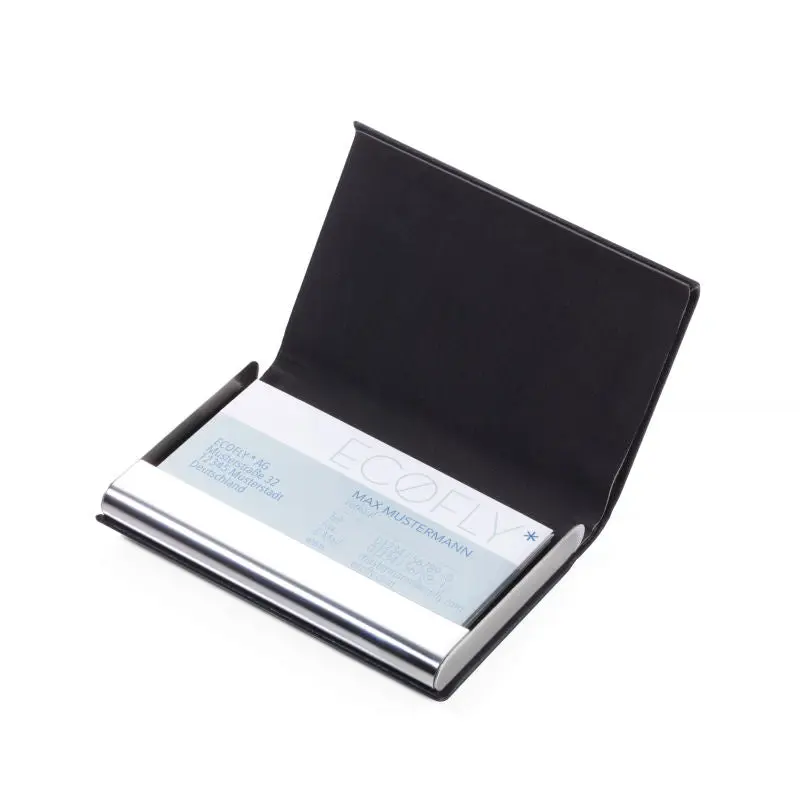 Troika MARBLE SAFE Kartenetui - Schwarz, Elegant, RFID-Schutz