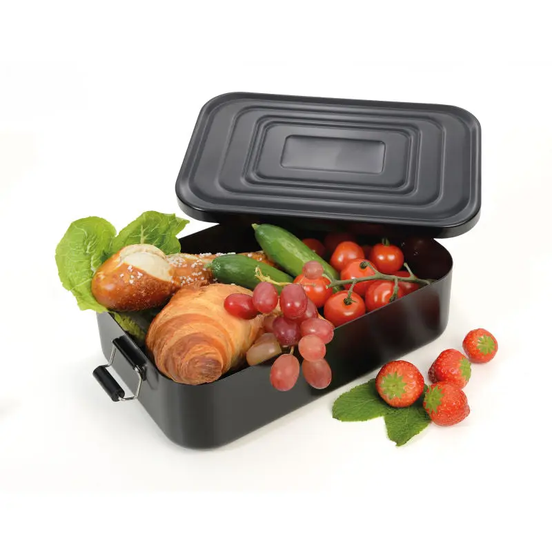 Troika Lunch-Box XL Schwarz Geräumiger und stilvoller Frischhaltebehälter für unterwegs