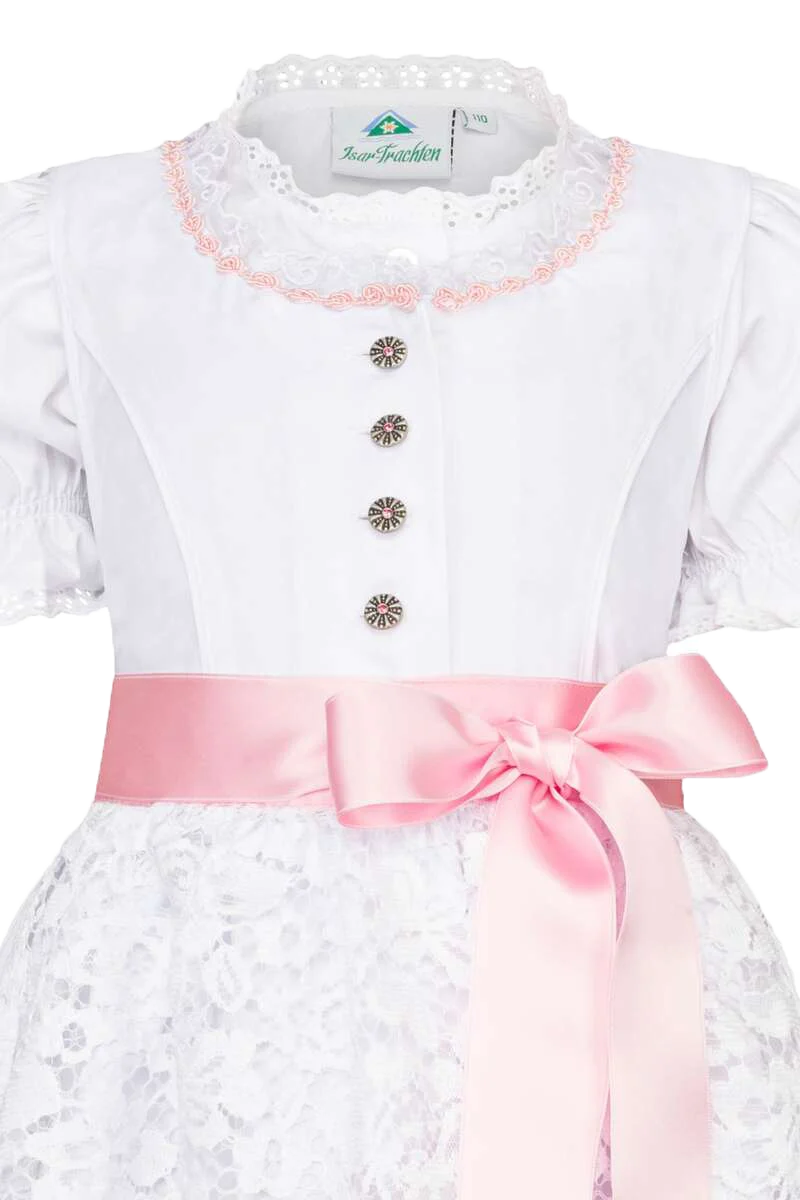 Baby Kinder Taufdirndl Kommuniondirndl mit Bluse