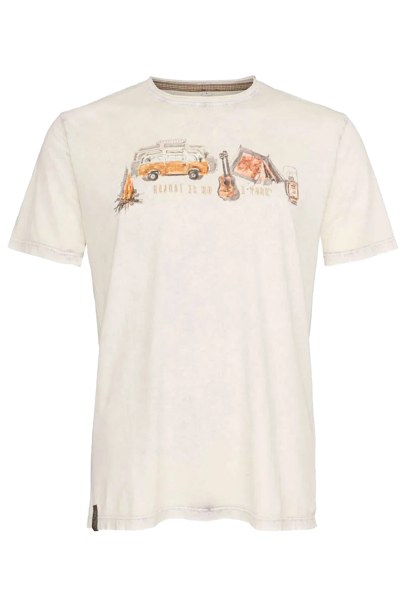 Alpines Herren T-Shirt 'Hoamat is wo i park'