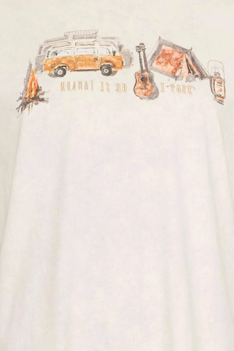 Alpines Herren T-Shirt 'Hoamat is wo i park'