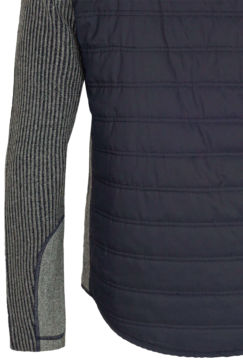 Alpine Herren Steppjacke mit Strickärmeln und Kapuze