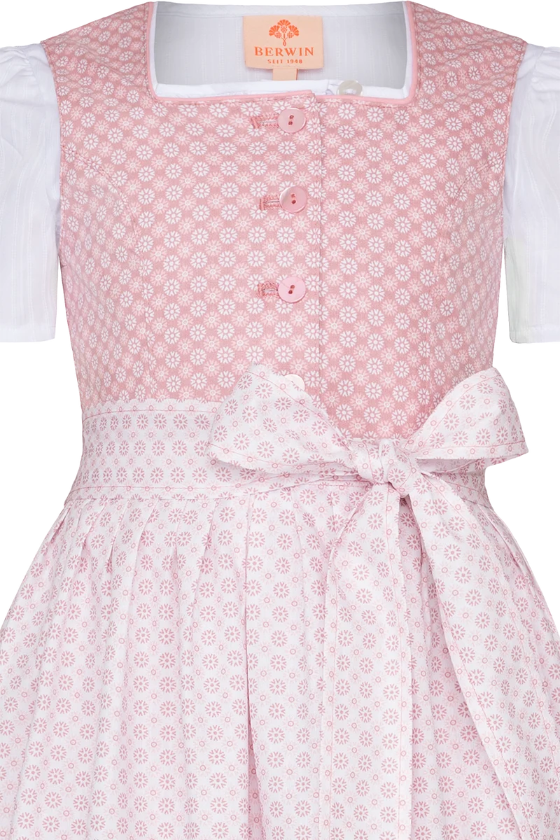Kinder Baumwolldirndl mit Bluse