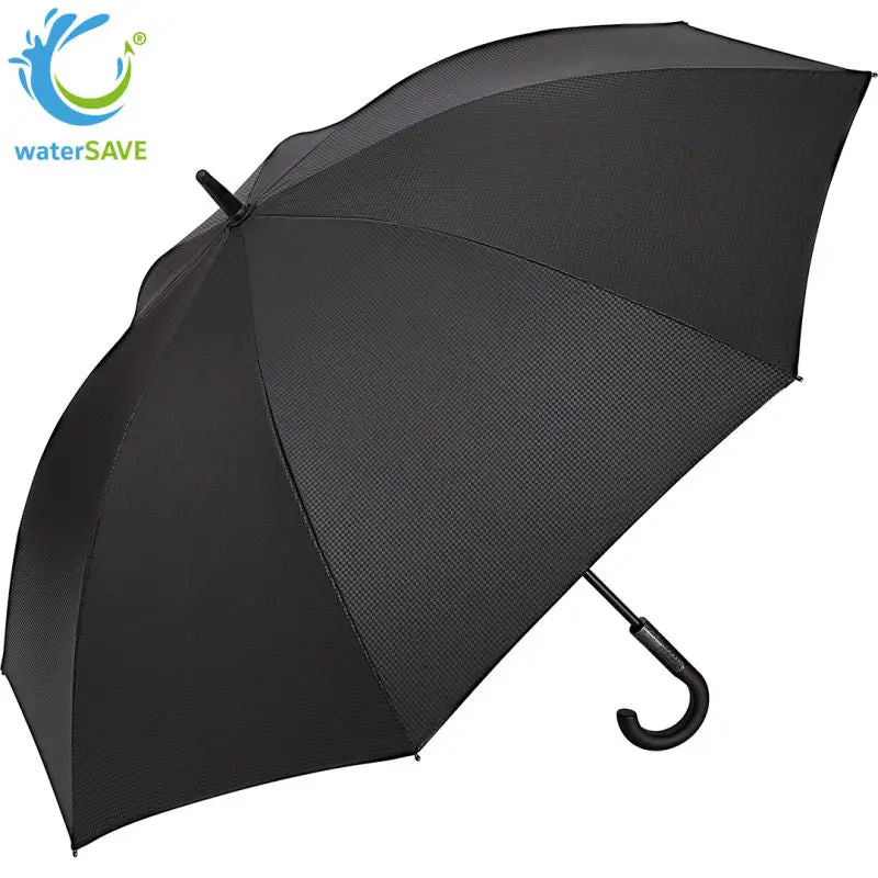 FARE-Carbon-Style Gästeschirm, waterSAVE Bezug, schwarz – Umweltbewusst