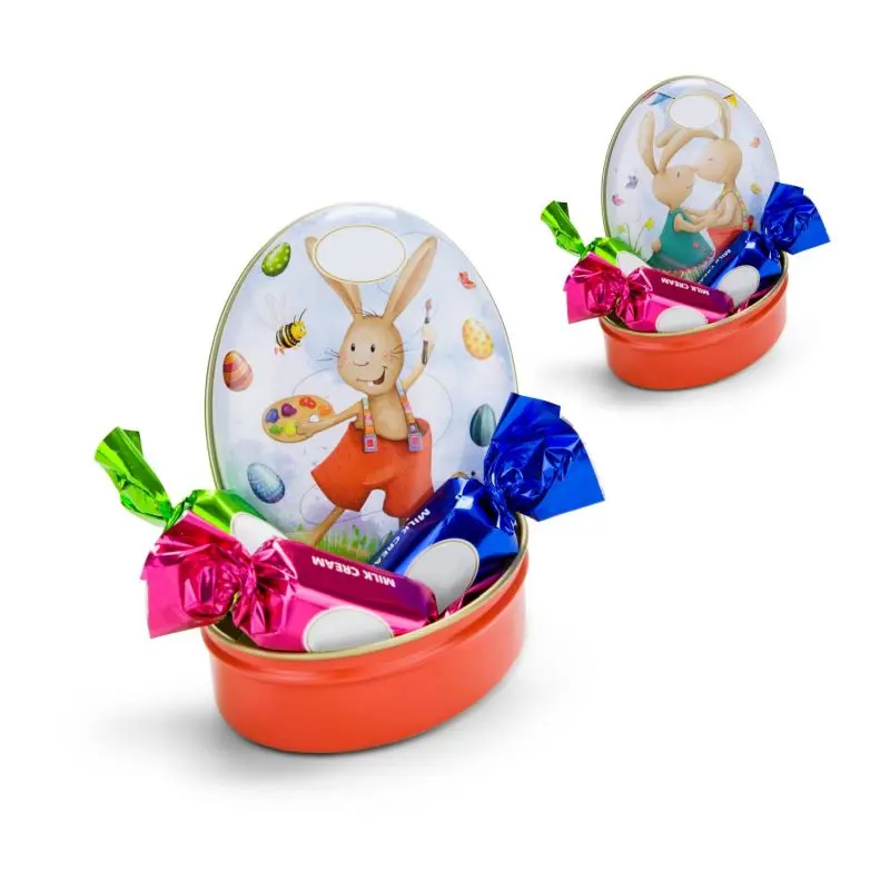 Osterzauber Schokoladendose: Feinste Schoko-Osterhasen-Kollektion