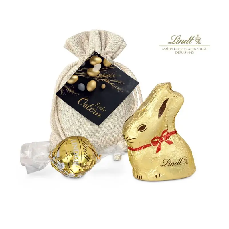 Goldenes Ostersäckchen – Luxuriöse Verpackung für Ostergeschenke