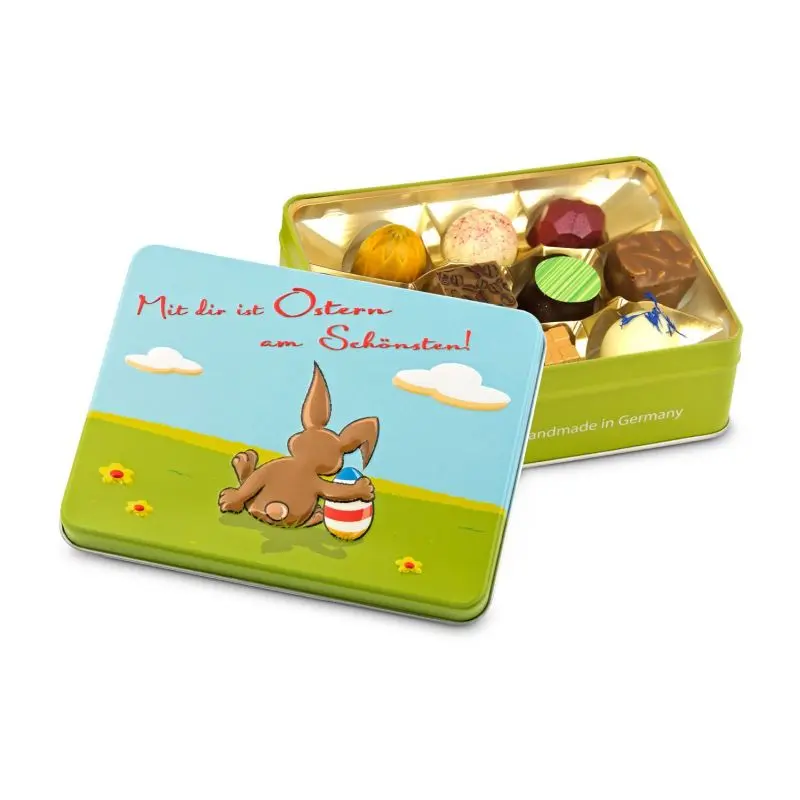 Oster-Pralinendose 15g, Motiv Mit dir ist Ostern