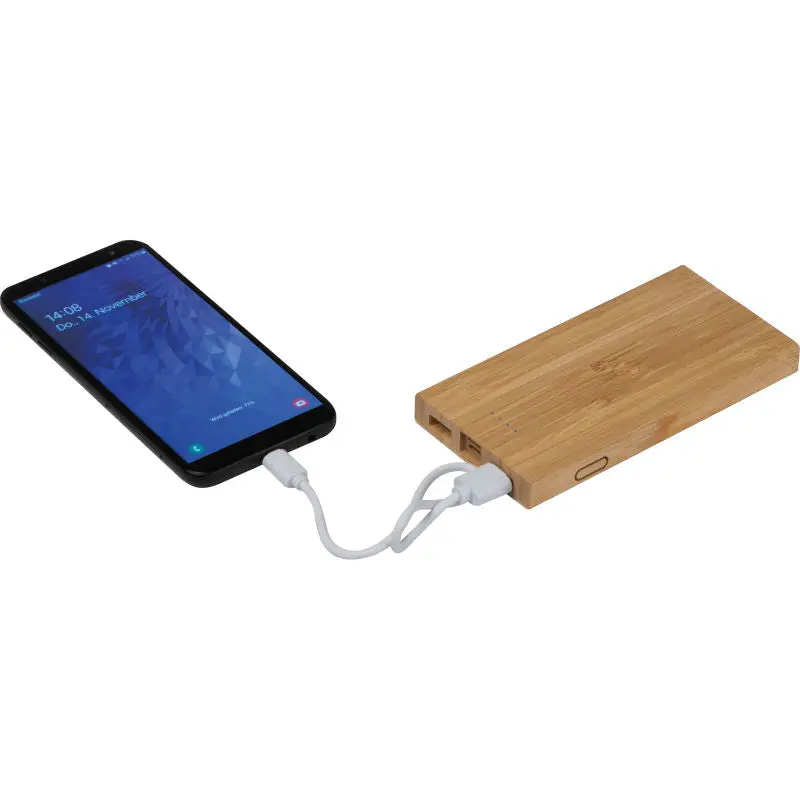 Leistungsstarke 8.000mAh Powerbank in Beige für Katowice – Energiespender