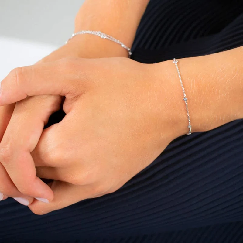 Xenox Damen 925 Sterling Silber Armband XS3831