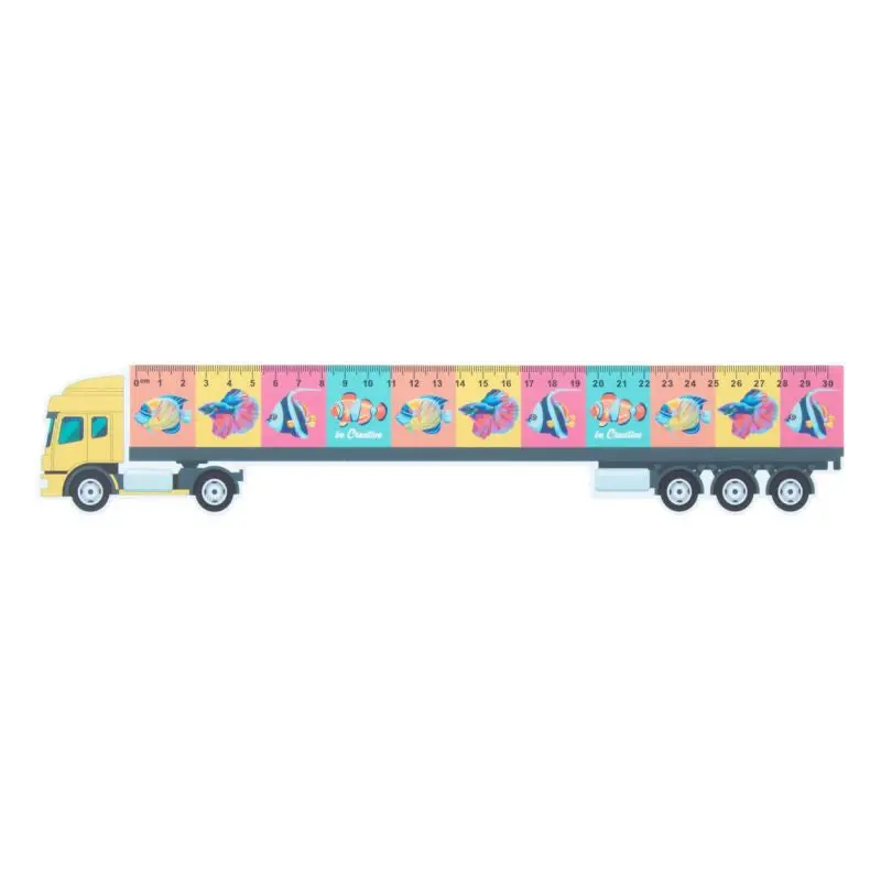 Trucker 30 Präzisions-Lineal für LKW, 30 cm - Klassisch Weiß