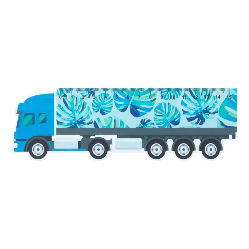 Trucker 15 LKW-Form Lineal, 15 cm - Reinweiß