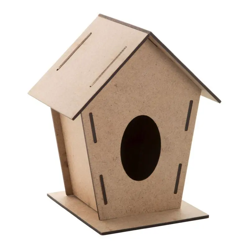 Tomtit Vogelhaus - Natur, Holz-Nistkasten, Wetterfestes Vogelfutterhaus für Garten und Balkon