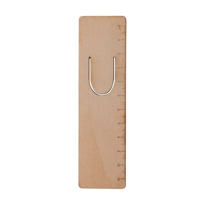 Bomler Lesezeichen und Lineal - Naturholz Accessoire für Leseratten