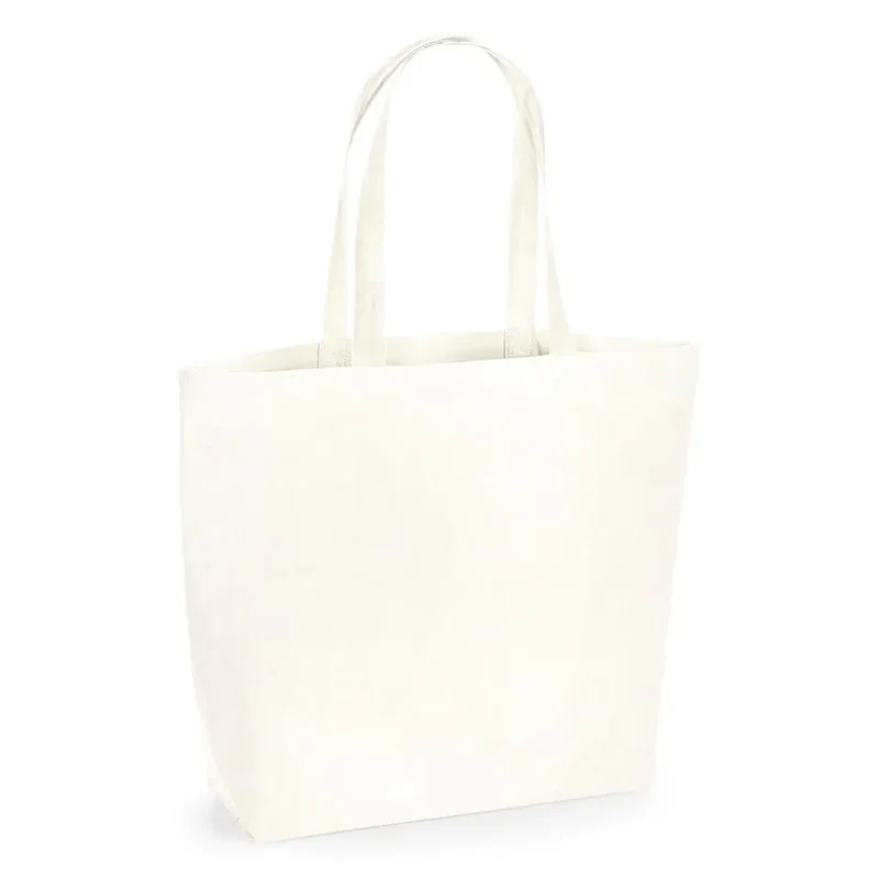 Nachhaltige Bio-Baumwoll-Maxi-Tasche mit natürlicher Färbung