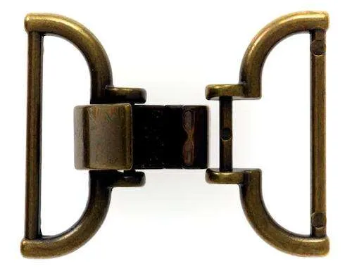 Steckschließe Klickschließe Messingfarben 30 mm – Metallschnalle MPS-1