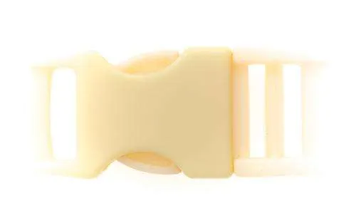 Steckschließer Patentschnalle Gelb 15 mm – Kunststoffschnalle PS-33