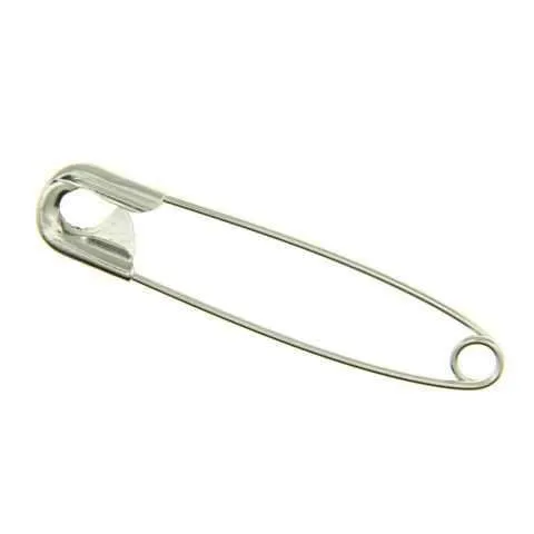 Sicherheitsnadel Silberfarben – Metallnadel SICH-1
