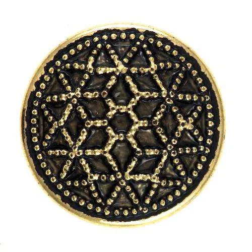 Ösenknopf Stern Goldfarben – Kunststoffknopf KGO-49