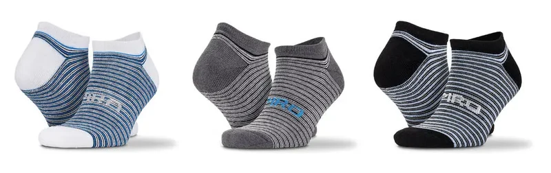3er-Pack Bunte Streifen Sneaker Socken