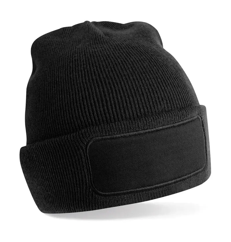 Recycelte Beanie mit individuellem Patch