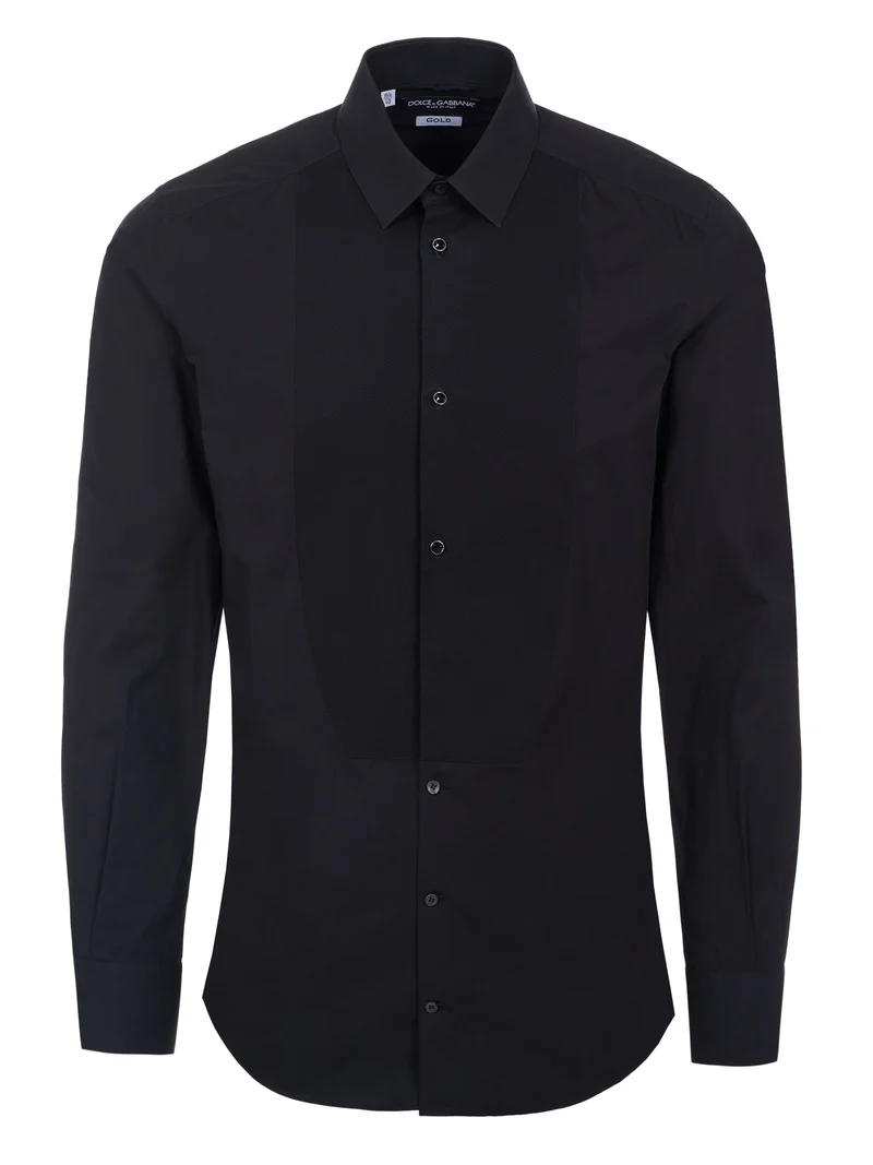 Dolce & Gabbana Gold Hemd schwarz