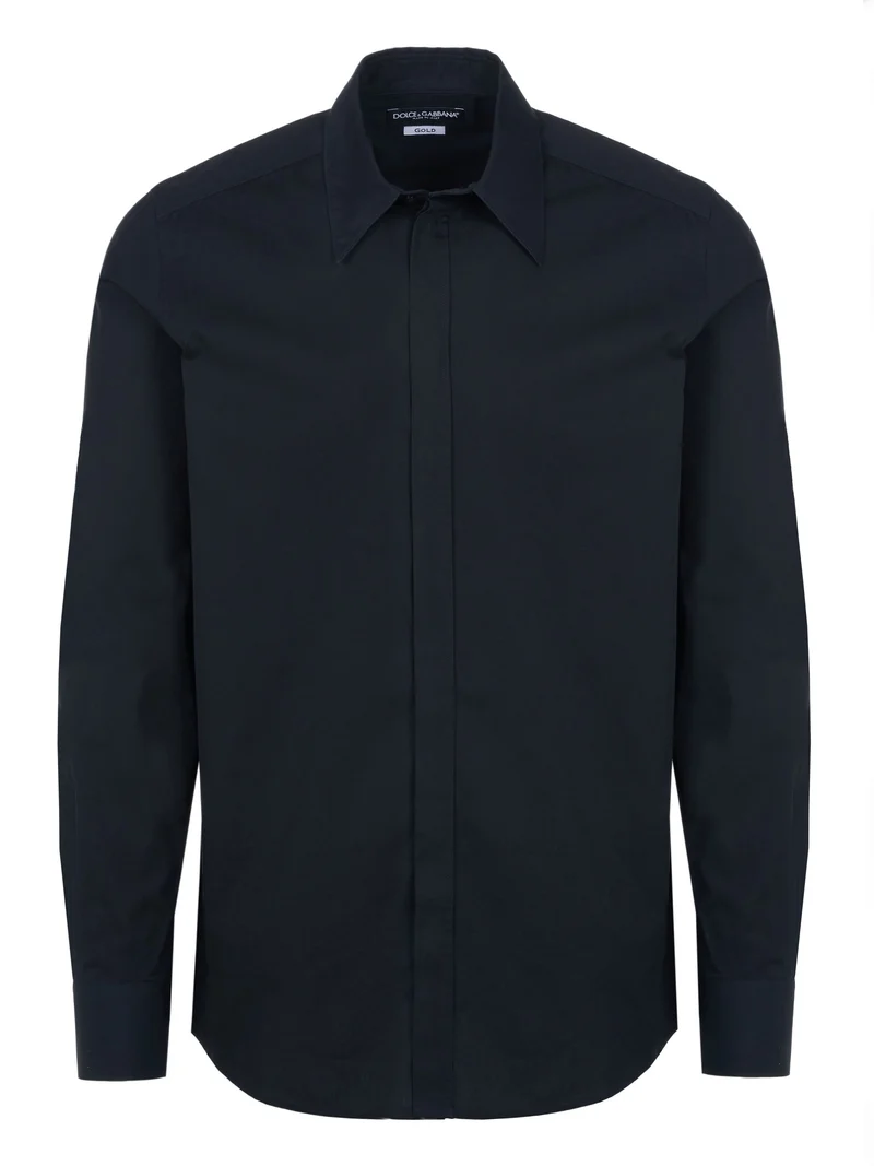 Dolce & Gabbana Gold Hemd schwarz