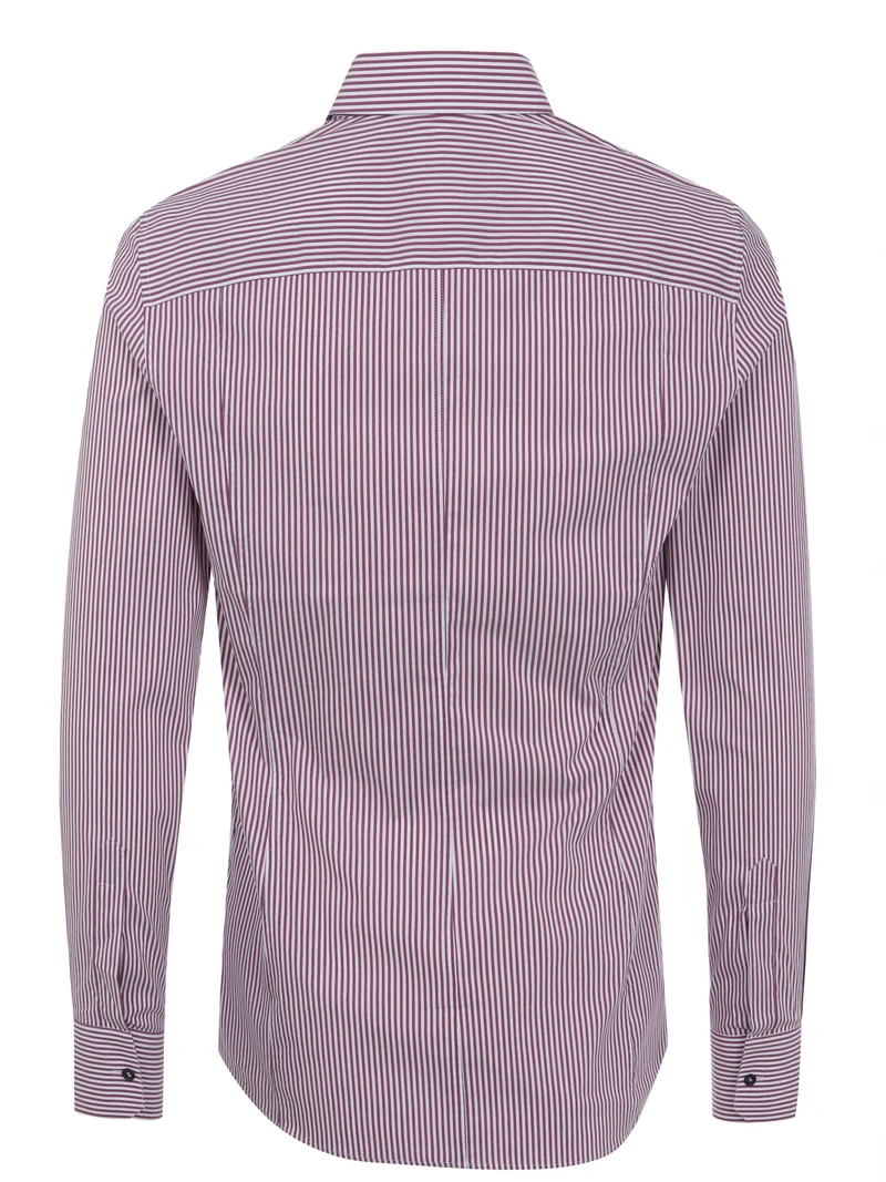 Dolce & Gabbana Sicilia Hemd weiß-bordeaux