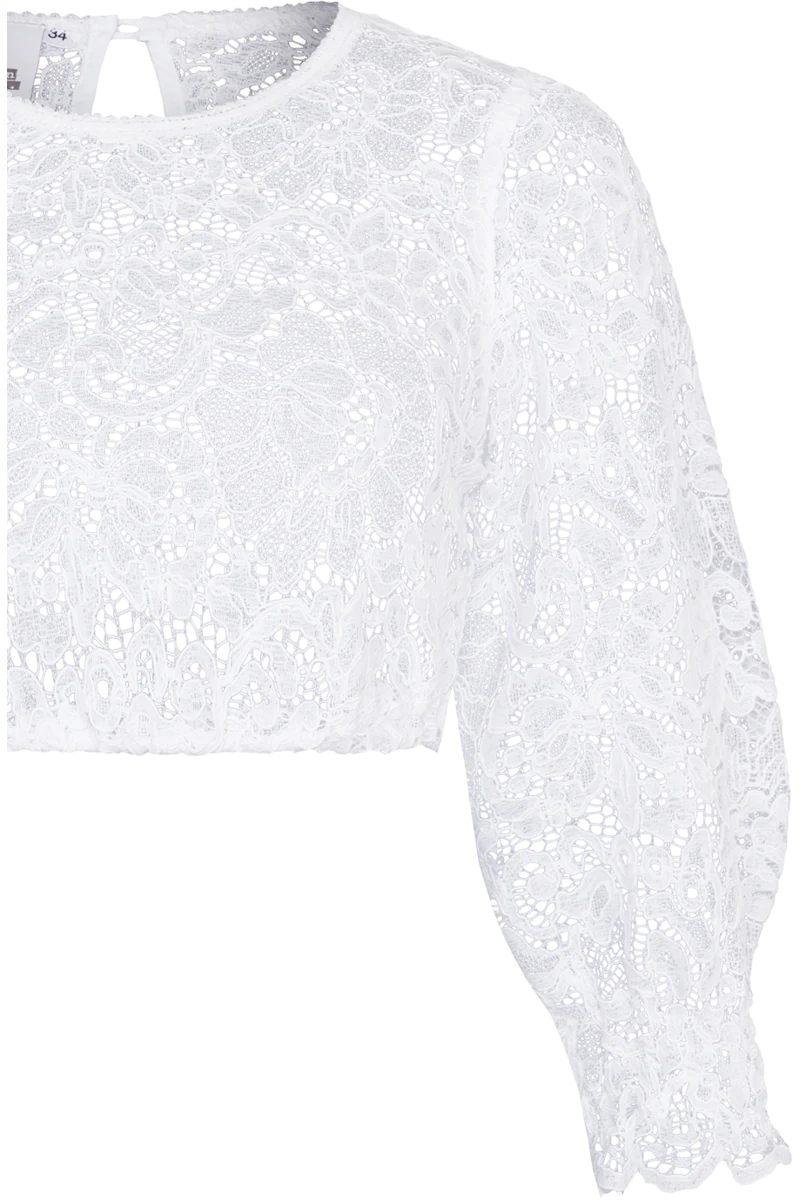 Dirndlbluse Spitze mit weitem 3/4-Arm