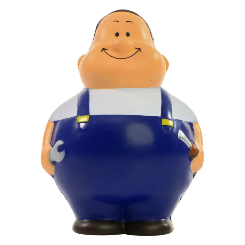 SQUEEZIES Schrauber Bert - Blau Anti-Stress Knautschfigur Blauer Mechaniker Stressball