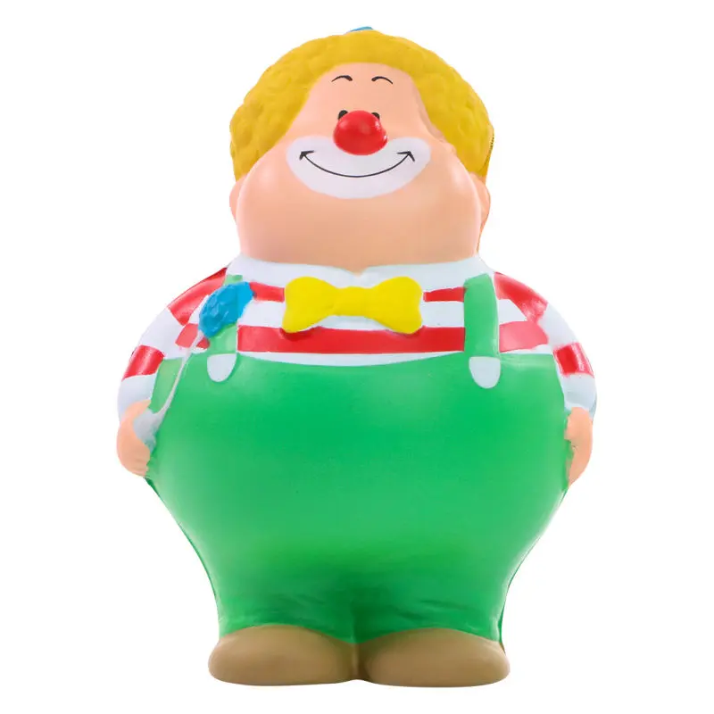Bunter SQUEEZIES Clown Bert Stressball - Spaßiges Schreibtischspielzeug & Entspannungshilfe